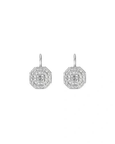 Penny Preville Deco Collection Diamond Octagon Earrings