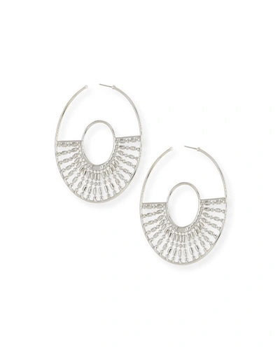 Auden Diego Hoop Earrings, Silver