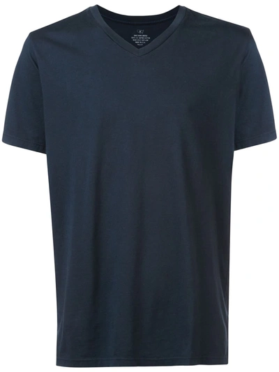 Save Khaki United V-neck Short Sleeve T-shirt In Blue