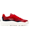 Valentino Garavani Men's Chunky Soul Sneakers In Red