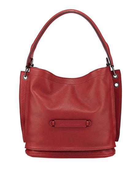 longchamp 3d leather bucket bag