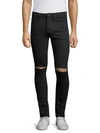 Ksubi Van Winkle Slice Skinny Jeans In Black