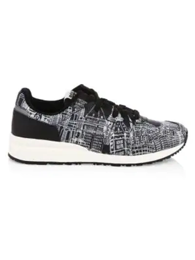 Onitsuka Tiger Tiger Ally Graphic Sneakers In Black White