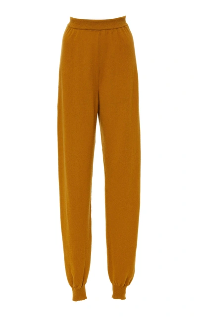 Alena Akhmadullina Cashmere Knit Pants In Yellow