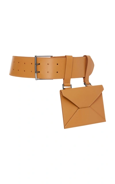 Maison Vaincourt Exclusive Leather Belt Bag In Brown