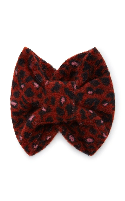 Missoni Leopard Print Wool-blend Turban In Animal