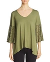 Status By Chenault Lace Bell Sleeve Top - 100% Exclusive In Olive