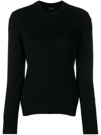 Joseph Ribbed Knit Jumper In Black