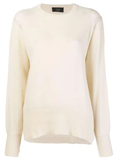 Maison Flaneur White Cashmere Sweater