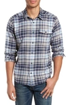 Patagonia Regular Fit Organic Cotton Flannel Shirt In Classic Navy