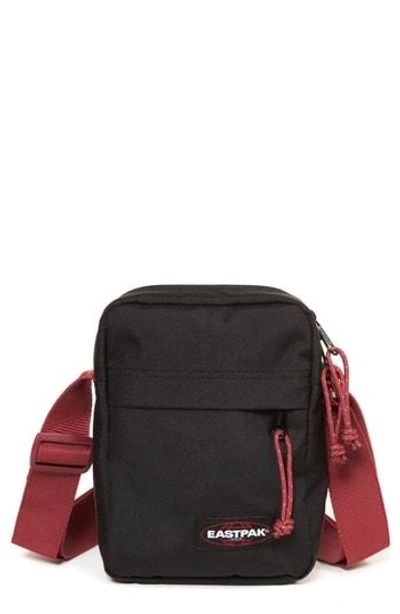 Eastpak The One Nylon Crossbody Bag - Black In Black/ Red