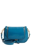 Anya Hindmarch Small Vere Lambskin Leather Crossbody Satchel - Blue In Light Petrol