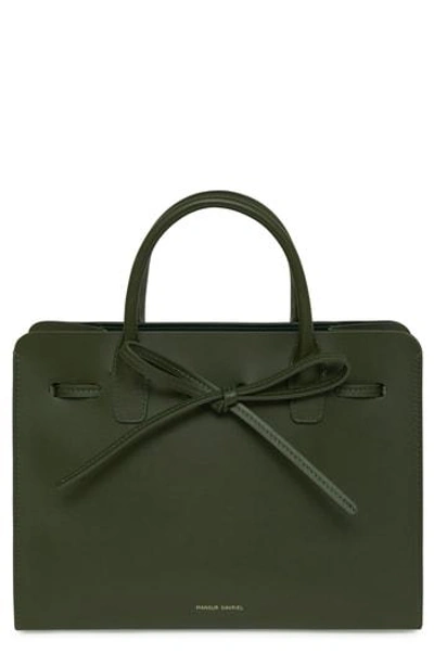 Mansur Gavriel Mini Sun Calfskin Leather Bag - Green In Moss
