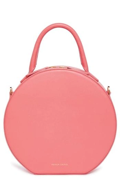 Mansur Gavriel Leather Circle Crossbody Bag - Pink In Dolly