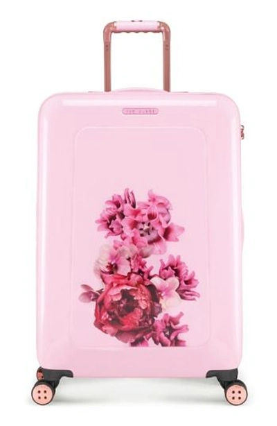 Ted Baker Medium Splendour Print 28-inch Hard Shell Spinner Suitcase - Pink