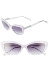 Kendall + Kylie Extreme 55mm Cat Eye Sunglasses In Lavender