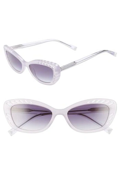 Kendall + Kylie Extreme 55mm Cat Eye Sunglasses In Lavender