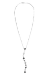 Lana Jewelry Legacy Lariat Disc Necklace In White Gold