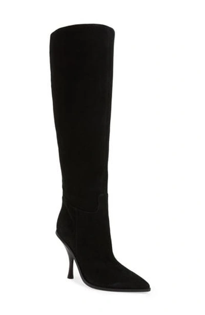 Sigerson Morrison Women's Halie Suede Over-the-knee High-heel Boots In Black