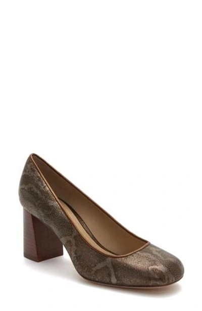 Etienne Aigner Dylan Square Toe Pump In Bronze Nappa
