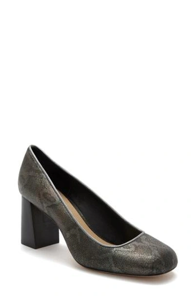 Etienne Aigner Dylan Square Toe Pump In Shark Nappa