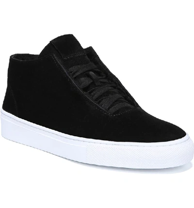 Via Spiga Women's Sartin Suede & Shearling Sneakers In Black