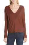Eileen Fisher Tencel V-neck Sweater, Regular & Petite In Nutmeg