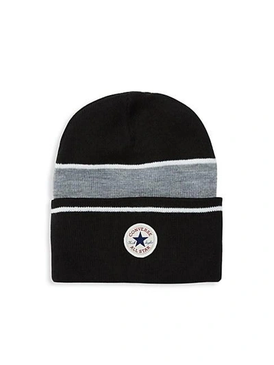Converse Colorblocked Beanie In  Black