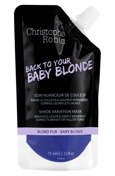 Christophe Robin Chrisophe Robin Baby Blonde Pocket Shade Variation Mask In Purple