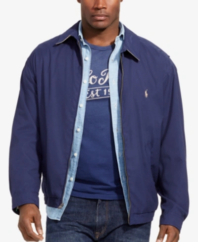 Polo Ralph Lauren Men's Big & Tall Jackets, Bi-swing Windbreaker In French Navy