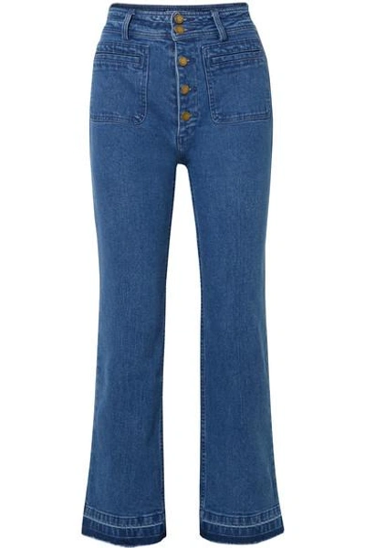 Apiece Apart Marston High-rise Straight-leg Jeans In Blue