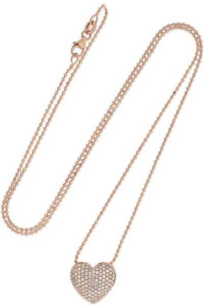 Anita Ko 18-karat Rose Gold Diamond Necklace