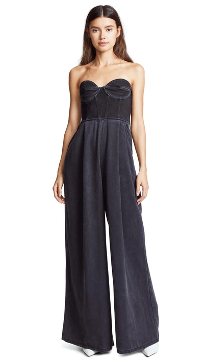 Ksenia Schnaider Corsetted Jumpsuit In Black