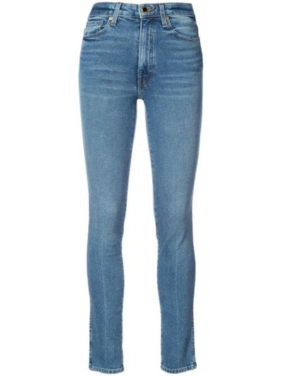 Khaite Victoria High-rise Straight-leg Jeans In Blue