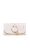 See By Chloé Hana Continental Wallet In Marble Lilac