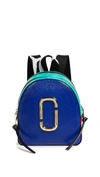 Marc Jacobs The Pack Shot Coated Leather Backpack In Peony Multi