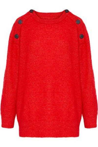By Malene Birger Woman Lamma Button-detailed Knitted Sweater Red