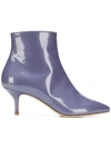 Polly Plume Pointed Toe Boots - Blue