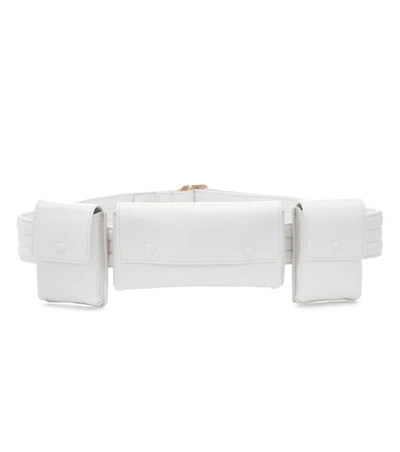 Gabriela Hearst Leather Utility Belt In White