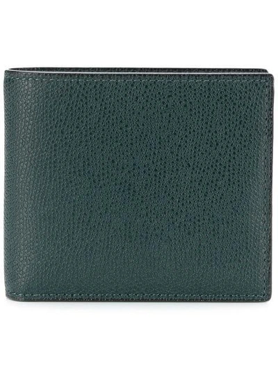 Valextra Pebbled Bi-fold Wallet - Green