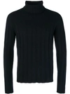 Mp Massimo Piombo Ribbed Turtleneck Jumper - Blue