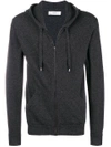 Pringle Of Scotland Knitted Lounge Hoodie In Grey