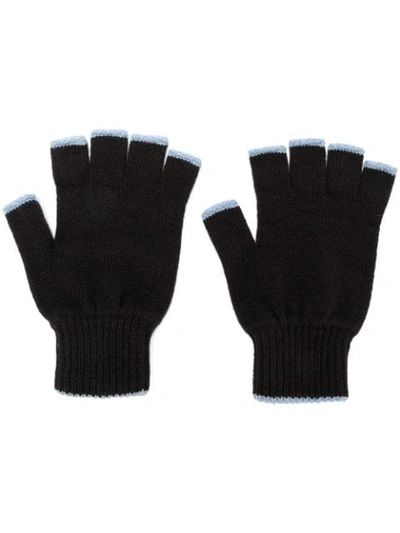 Pringle Of Scotland Fingerless Gloves - Brown