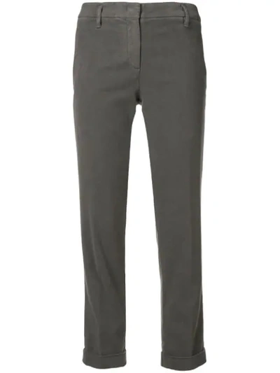 Aspesi Cuff Cropped Trousers - Grey