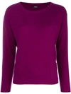 Aspesi Cashmere Fine Knit Sweater - Pink & Purple