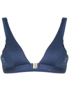 Duskii Manhattan Bikini Top In Blue