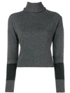 Fabiana Filippi Turtleneck Jumper In Grey