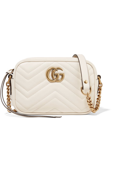 gucci white quilted bag