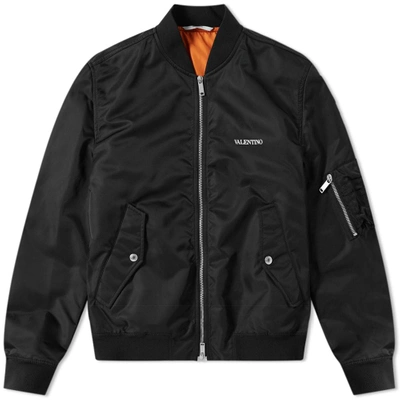 Valentino Ma-1 Jacket In Black