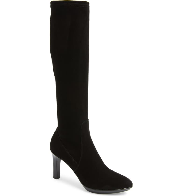 tall suede boots with heel